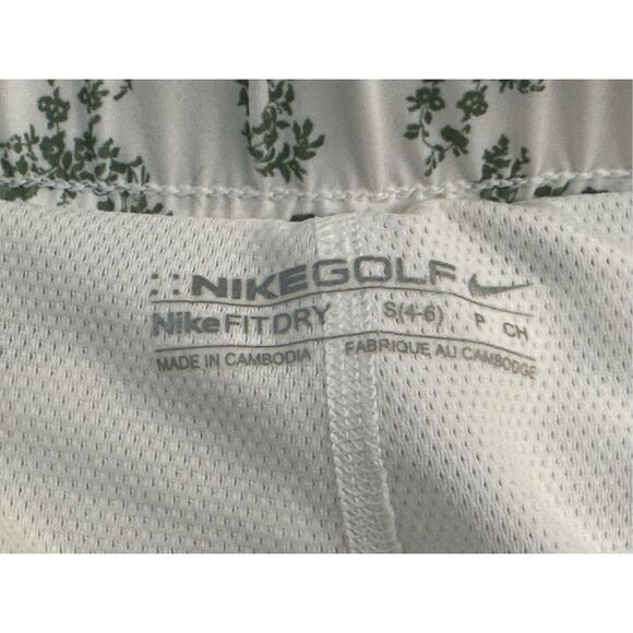 Nike Golf FitDry size S off white/ green golfer print skort - Picture 10 of 13
